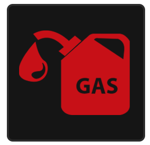 Red Gas Can Icon for out of gas delivery service