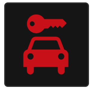 Red Lockout Service Icon for key retrieval service
